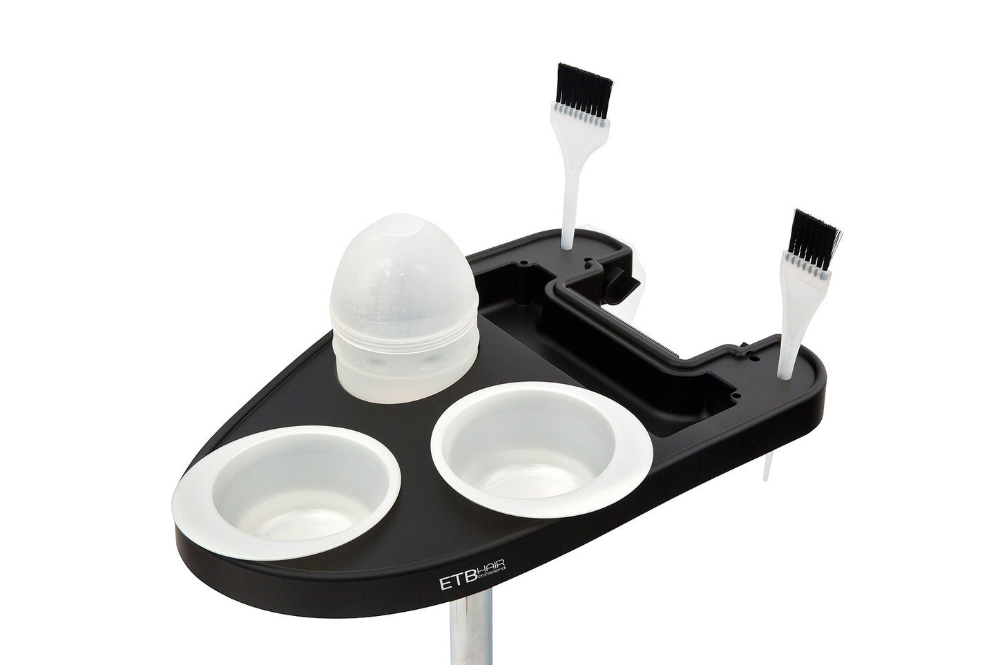 ETB Hair Fekete Eszközkocsi Fém Lábakkal 60x60x110cm (EE01035)