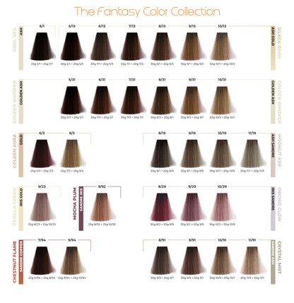 ETB HAIR COLORVERSE PROFESSIONAL COLOR CHART, 117 SHADES	