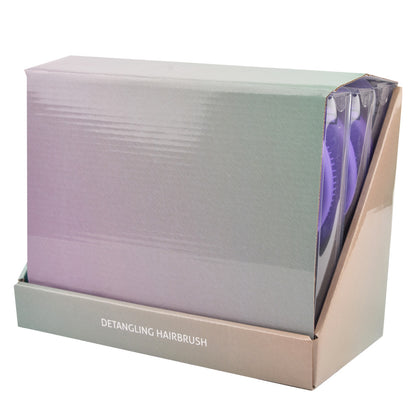 ETB HAIR PROFESSIONAL DETANGLING BRUSHES COLLECTION PINK, BLUE, LAVENDER, MIX, 9 PCS
