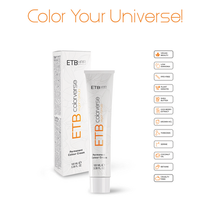 ETB HAIR COLORVERSE CATALOG PROFESIONAL DE CULORI, 117 NUANȚE