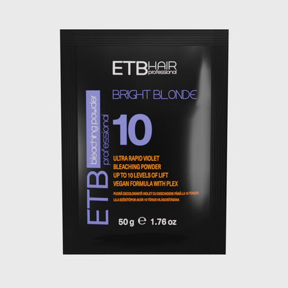 ETB Hair Bright Blonde Violet Plex 10 – Vegan Bleaching Powder, Mini (50 g)