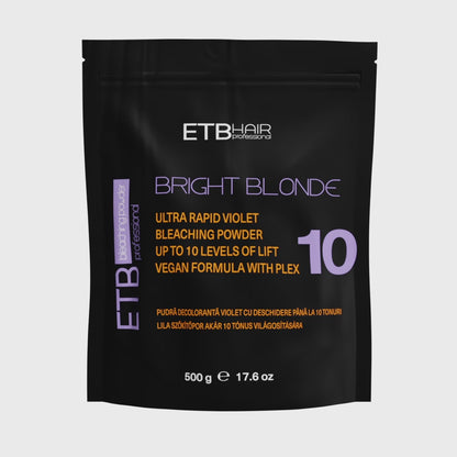 ETB Hair Bright Blonde Violet Plex 10 – Pudră Decolorantă Vegană (500 g)